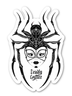 Deadly Couture Spider Sticker