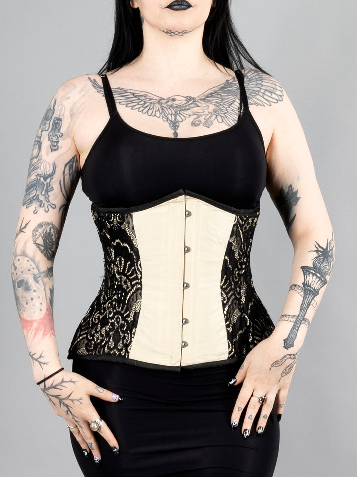 Lace Overlay Underbust Corset