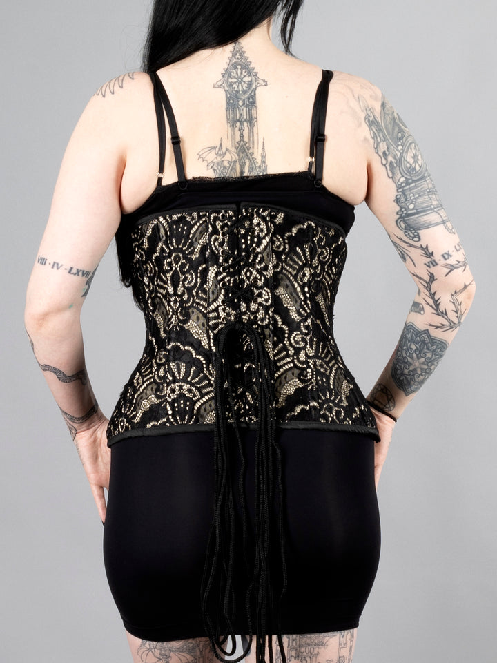 Lace Overlay Underbust Corset