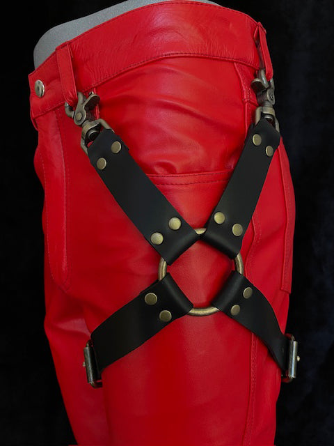 Leather Leg Harness