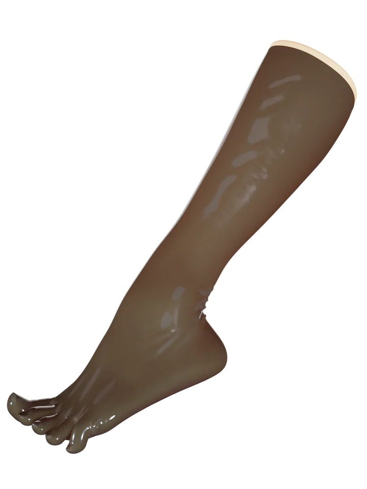 Latex Knee High Toe Socks