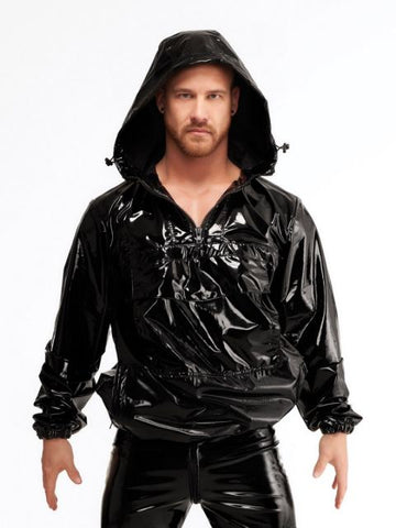 Half Zip PVC Hoodie