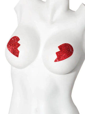 Broken Heart Rhinestone Pasties