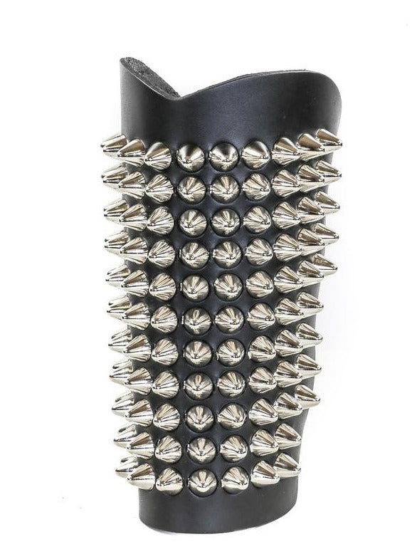 Leather Bracer with Cone Studs