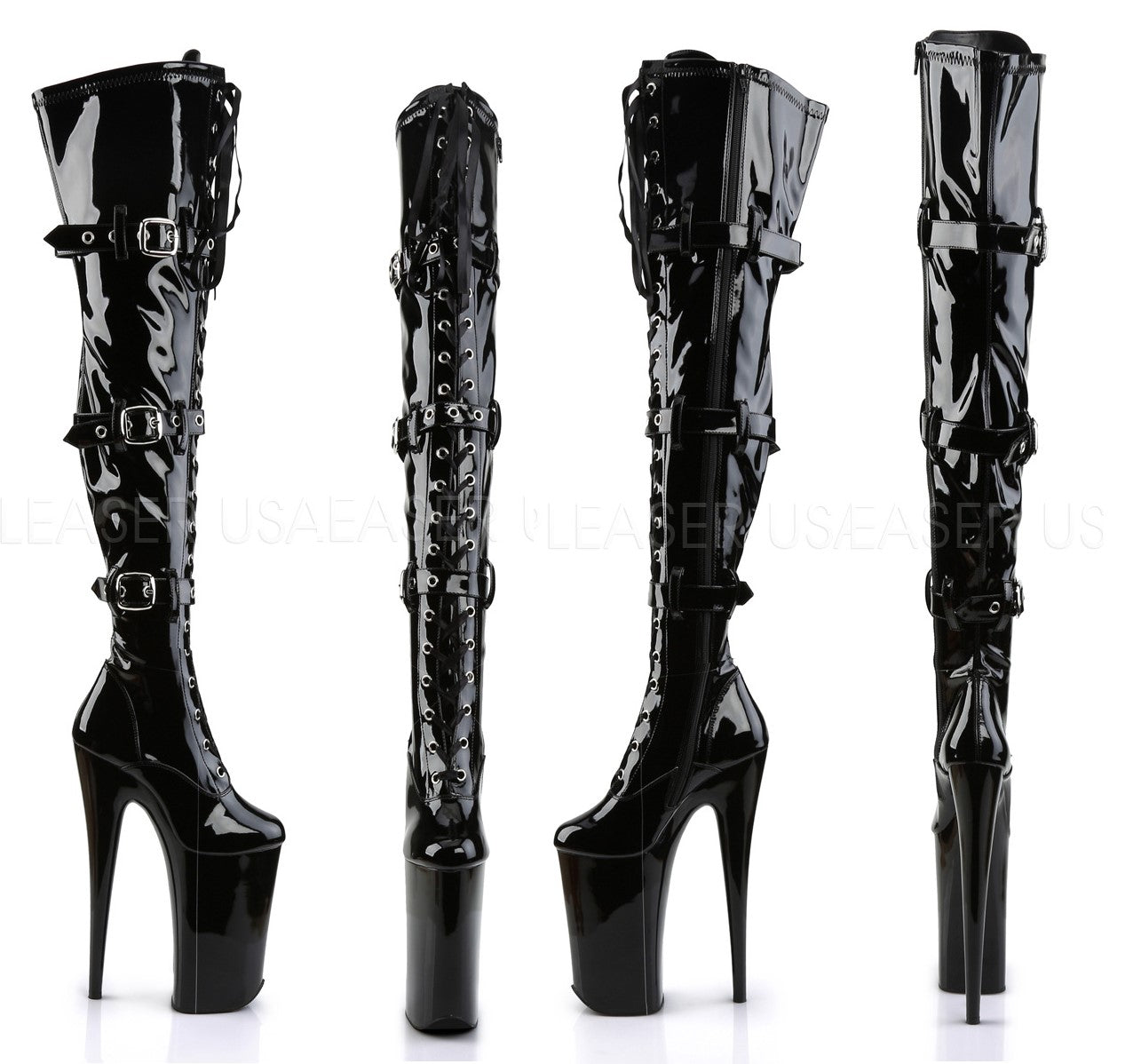 Beyond Buckle Thigh High Boot