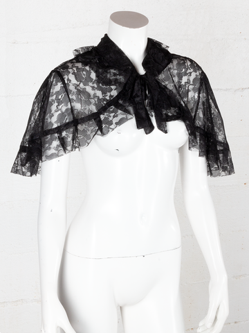 Black Lace Capelet