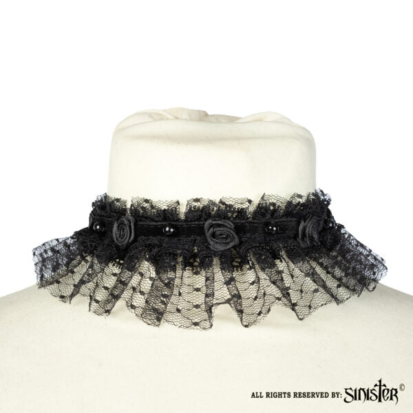 Ruffled Lace Choker