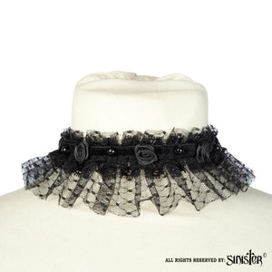Ruffled Lace Choker