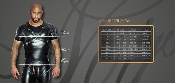 Matte Wetlook T-Shirt with Mesh Panels