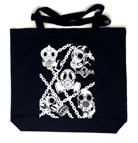 Deadly Fetish Gas Masks Tote Bag