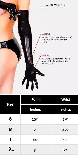 PVC Fingerless Gloves