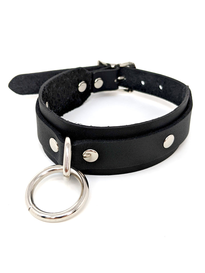Double Layered Leather Collar