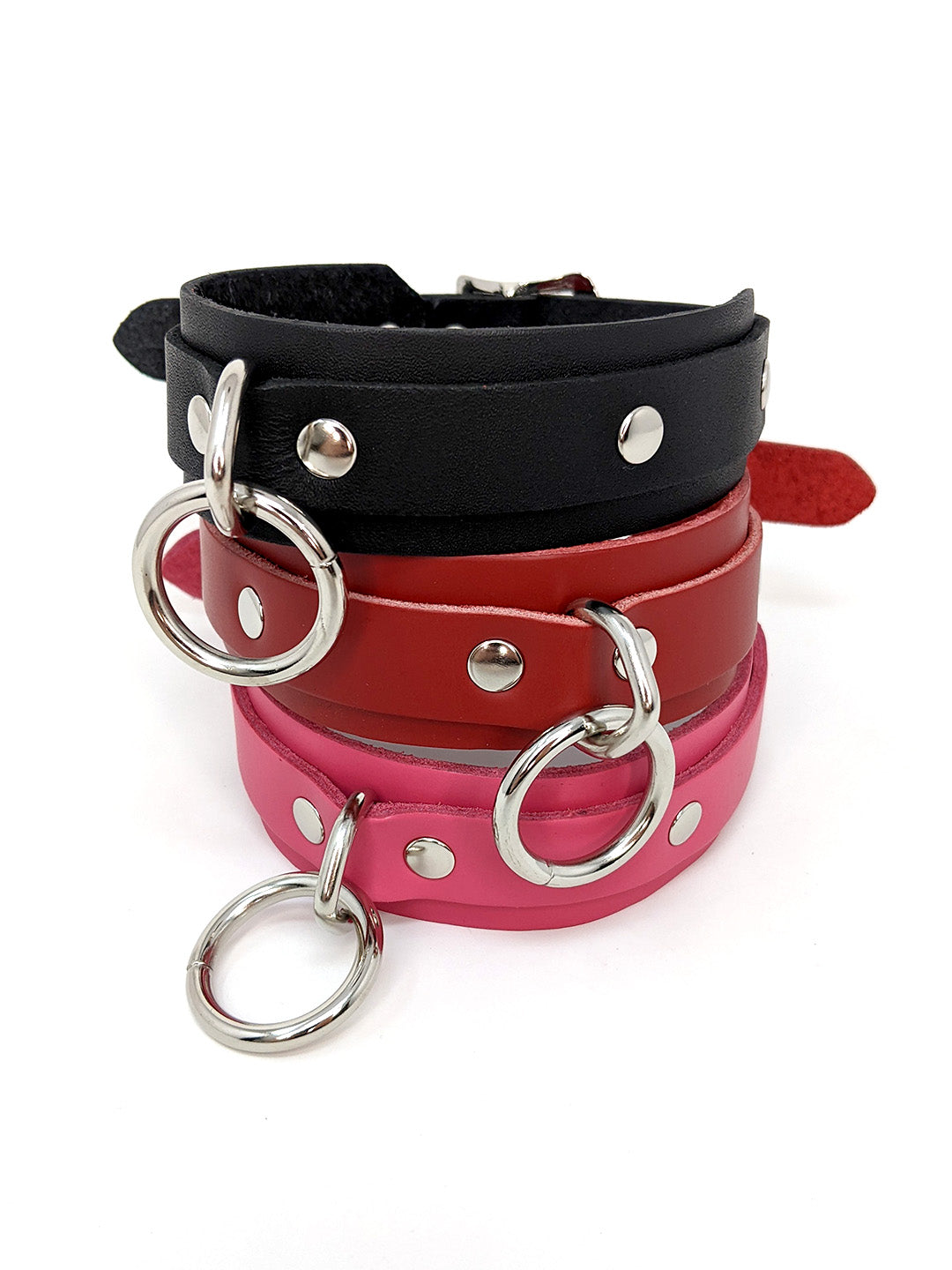 Double Layered Leather Collar