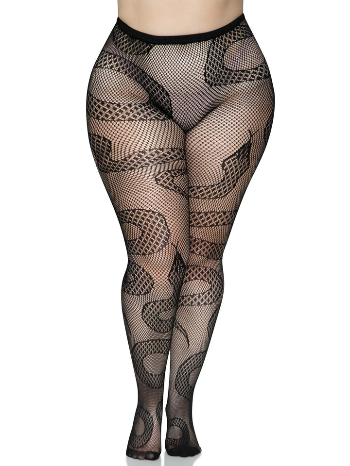 Snake Net Tights