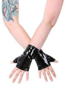 PVC Fingerless Gloves
