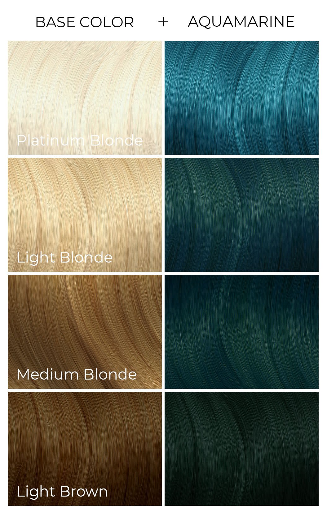 Aquamarine Hair Dye