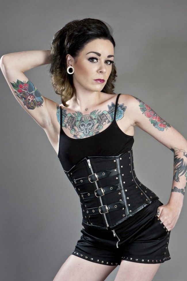 Biker Underbust Corset