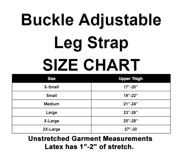 Deadly Fetish Latex: Harness Addition #22 Tie Plate Buckle Leg Braces