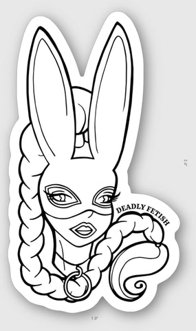 Deadly Fetish Bunny Sticker