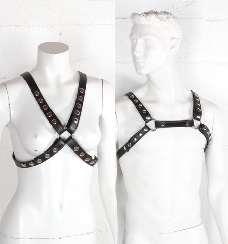 Convertible Leather Snap Harness