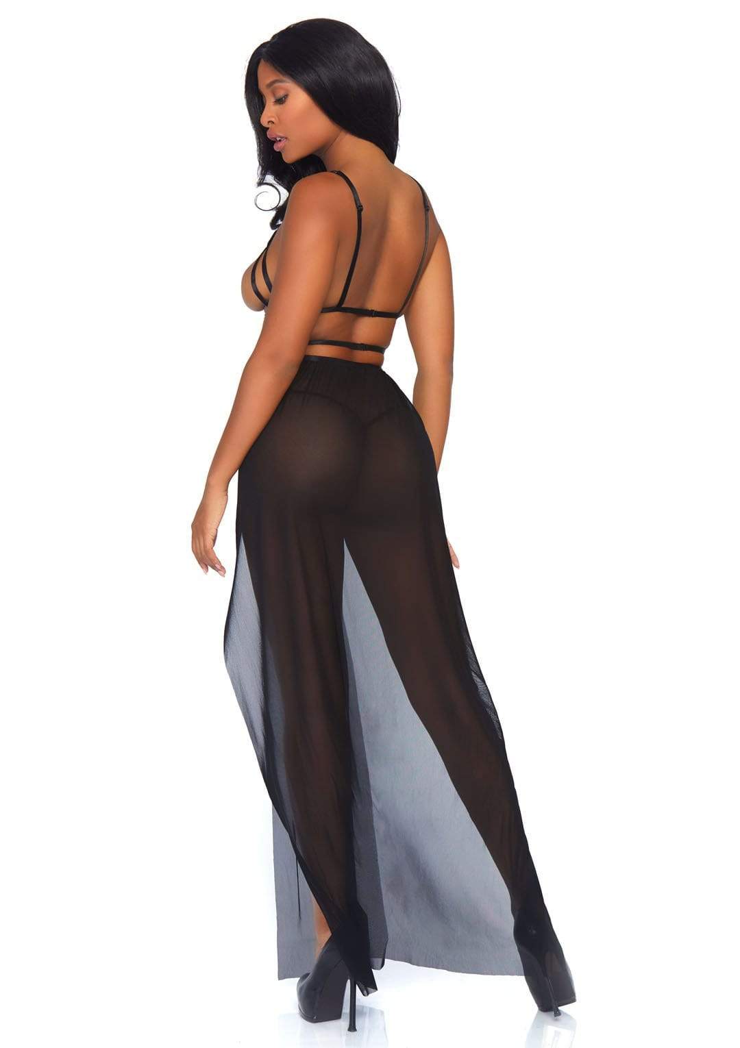 Cage Strap Maxi Dress with G-String