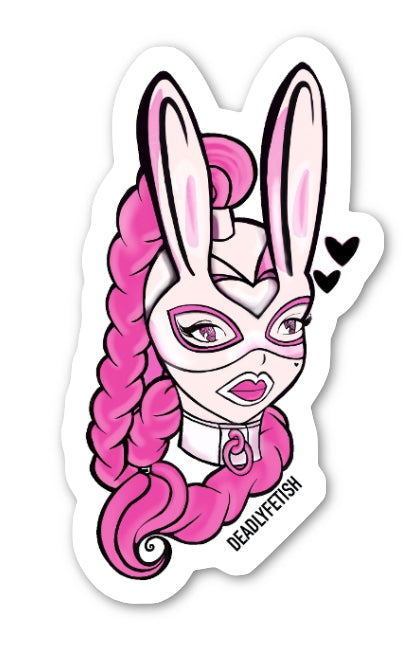 Deadly Fetish Love Bunny Colour Sticker