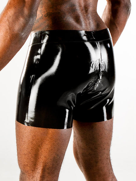 Latex Shorts with 5-Zipper Slider