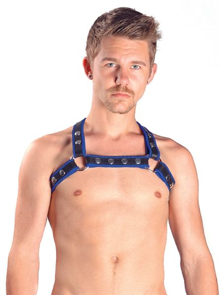 Contrast Trim Leather X-Back Harness