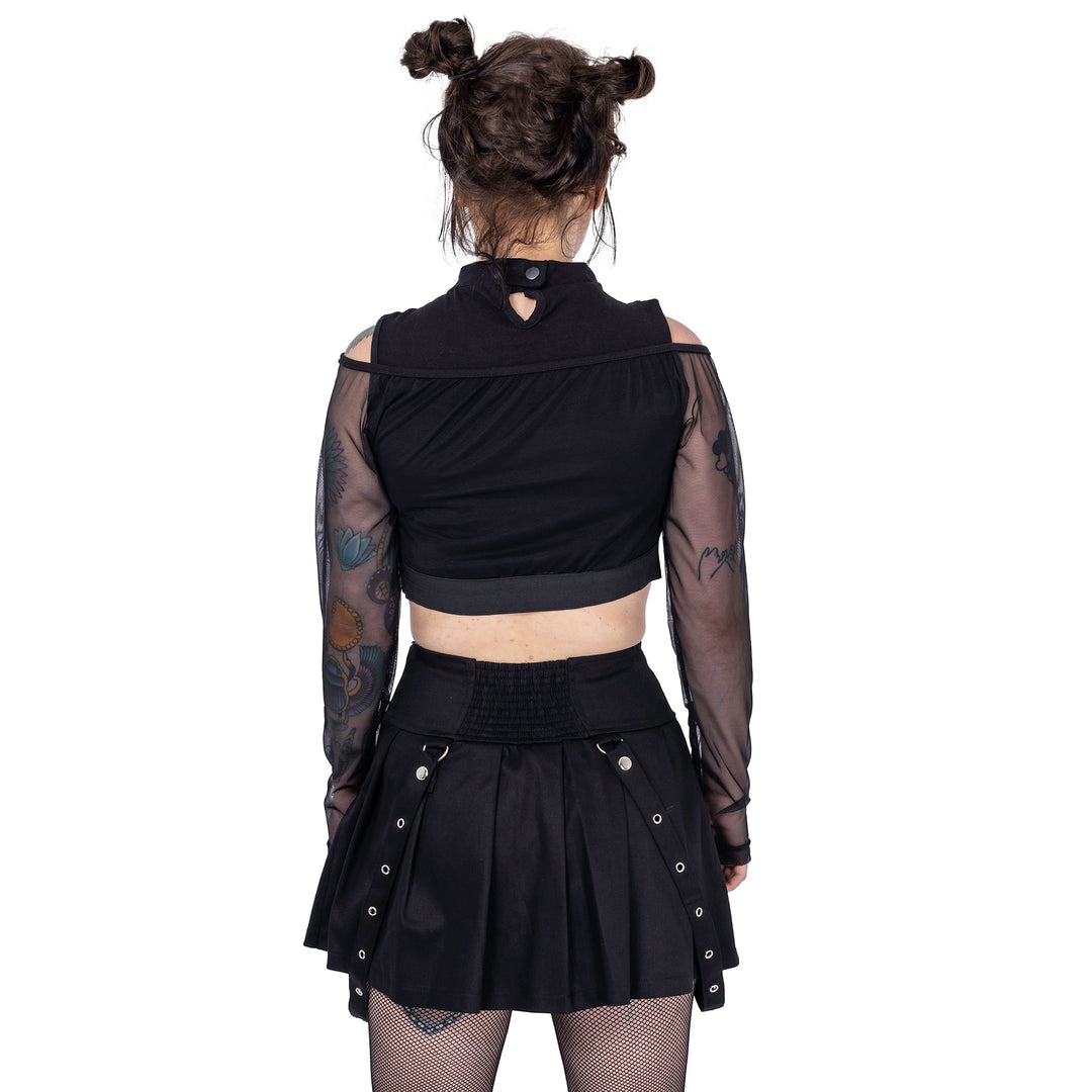 Rebellious Pleated Mini Skirt